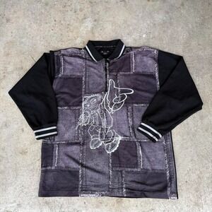 Vintage Y2K Hip Hop Boff Rugby Polo Style Long‎ Sleeve Shirt Streetwear Large
